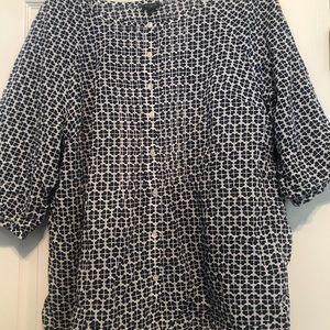 Talbots patterned summer blouse. 3x